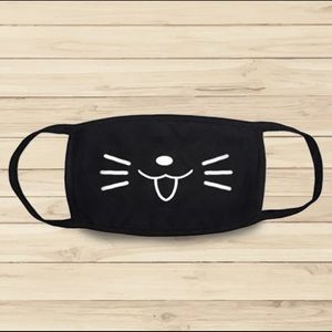 Cat Face Mask, Cute, Kitty, Whiskers, Cotton